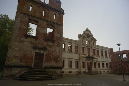 Ruiny pałacu w Żmigrodzie