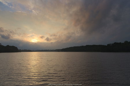 Jezioro Sępoleńskie i rzadkie słoneczne chwile