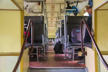 Wnętrze pociągu Przytoń
