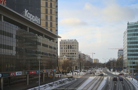 Śnieg w centrum Wrocławia