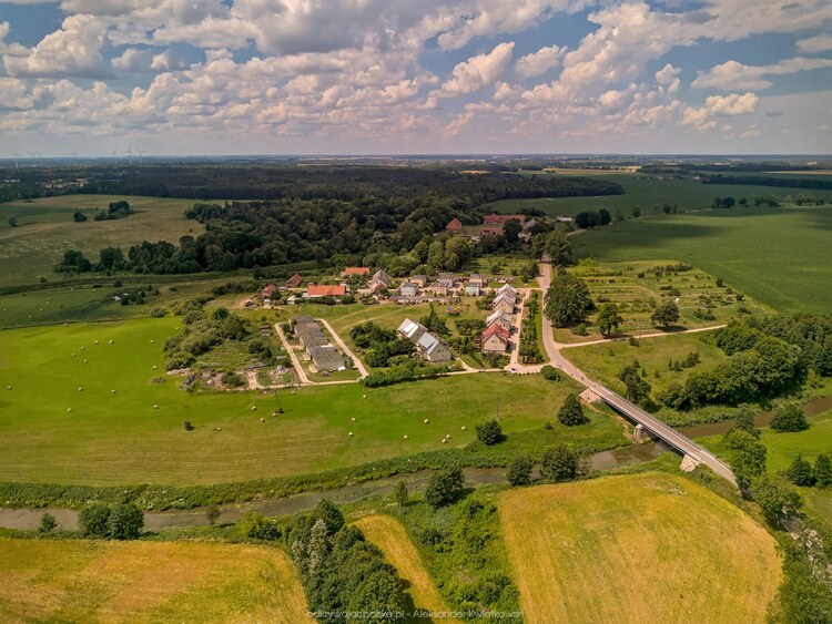 Wieś Prosna i rzeka Guber (165.435546875 kB)