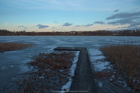 Jezioro Chomiąskie podczas dobrej pogody