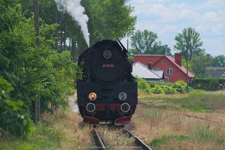 Pociąg manewrujący w Kruszwicy