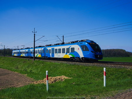 Pociąg jadący do Słupska