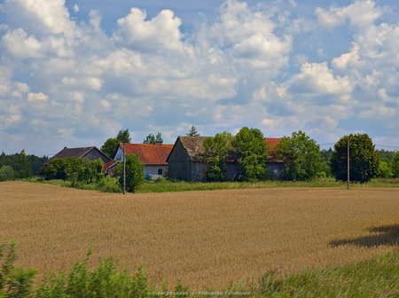 Wieś Lipkowo w okolicy Olecka