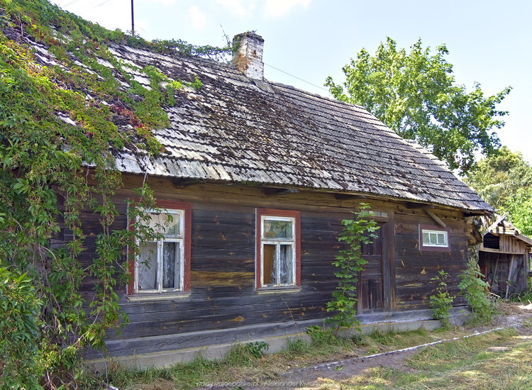 Drewniany dom we wsi Wiejki (199.9814453125 kB)