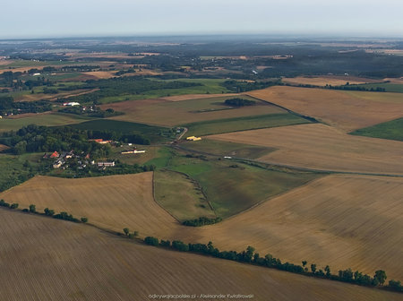 Widok w stronę wsi Buszkówiec