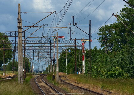 Linia kolejowa w stronę Korsza