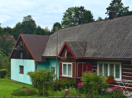 Stary dom we wsi Gołynia