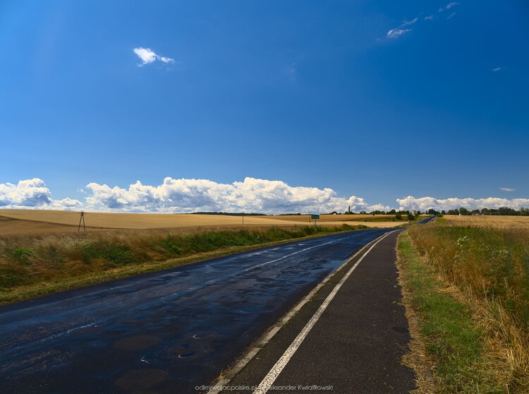Droga z Kaławy do Wysokiej po deszczu (114.416015625 kB)